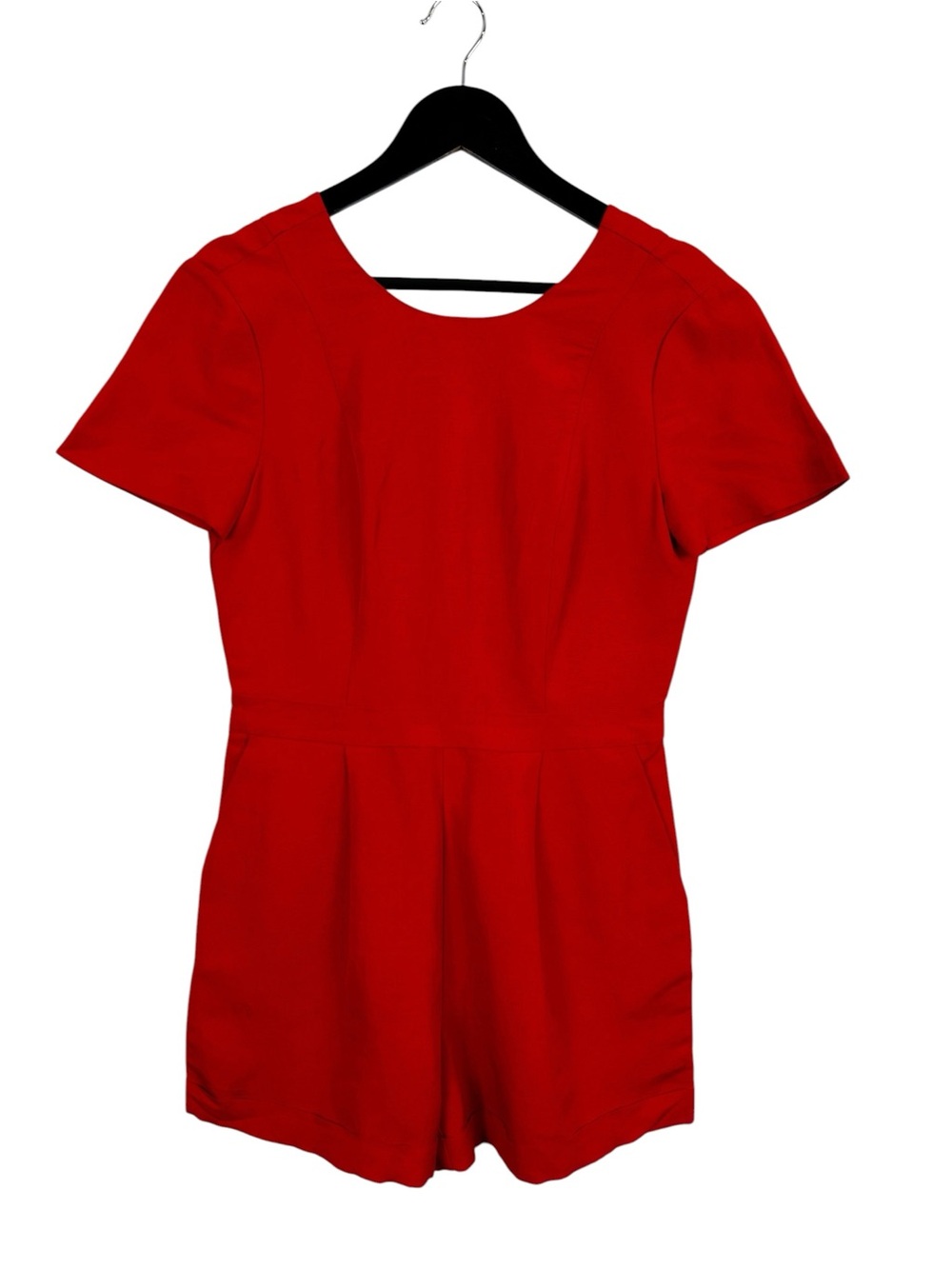 Banana Republic Red Romper Size 2 Linen Blend